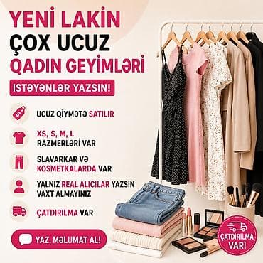 Yeni, çox ucuz qadın geyimləri - Ucuz qiymətə satılır - Ölçülər: XS — 1