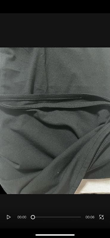 Мужская одежда: Qara basic t‑şört - Rəng: tam qara - Dizayn: dairəvi yaxalı, qısaqol — 3