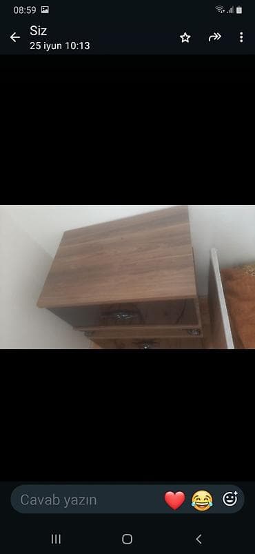 Taxt tumbası (yataq otağı üçün tumbalar) - Material: taxta rəngli — 1