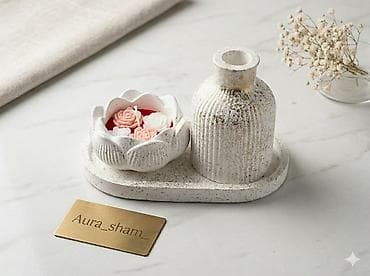 ucuz tekstil: Fiqur, Gips, rəng - Ağ — 5