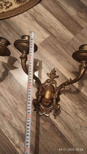 qrup şəkilləri: Məhsul: Bərk tökmə metal divar şamdanları (2 qol) Təsvir: - — 8