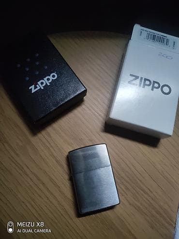 Aksesuarlar: Məhsul: Zippo 200 Brushed Chrome benzinli çaxmaq QİYMƏT SONDUR — 3
