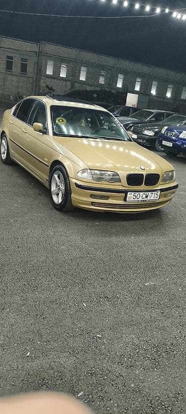 BMW 3 Series E46 sedan - Kuzov: 4 qapılı sedan, qızılı rəng -