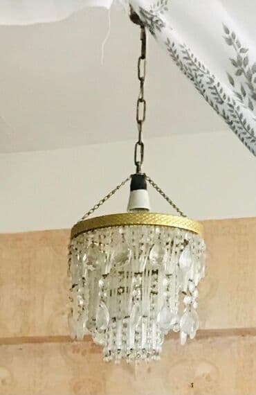 чешская люстра: Çılçıraq, 1 lampa, Xrustal — 1