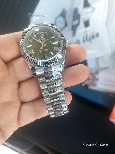 kişi botu: Qol saatı, Rolex, rəng - Gümüşü — 6