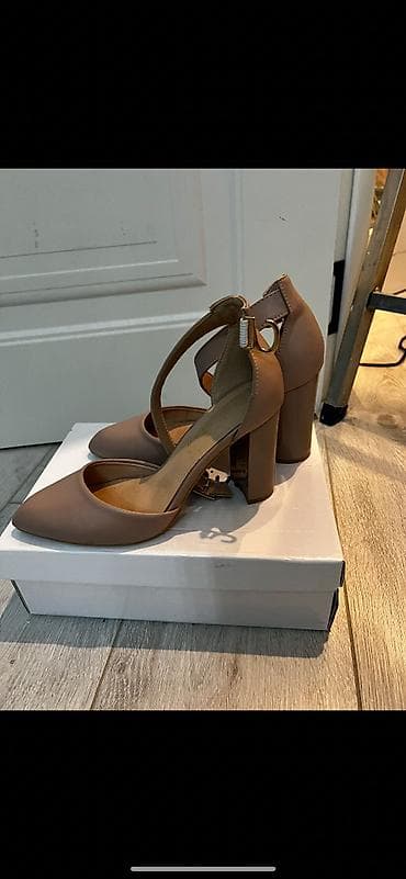 Tuflilər, Ölçü: 36, rəng - Bej, Yeni