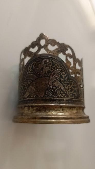 süfreler: Məhsul: Gümüş 875 fincanaltı,podstakannik.Sovet.qramı-4,5 azn — 1