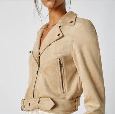 ekodəridən kişi gödəkçəsi: Натуральная набуковая кожа ( антилопа). Из США . Размер 38 . Мало — 1