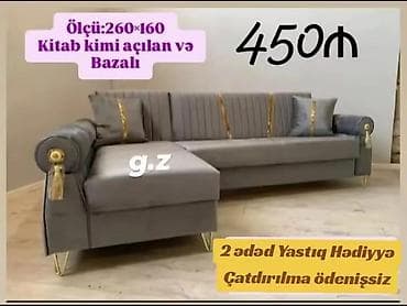 Künc divan, Açılan, Bazalı, Parça, Pulsuz çatdırılma