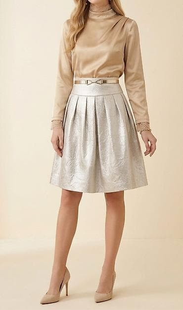 Мини Юбка, Zara, Хлопок, S — 3