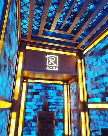 heyetde bulaq tikmek: Duz otağı tikintisi, himalay duzu, sauna — 1