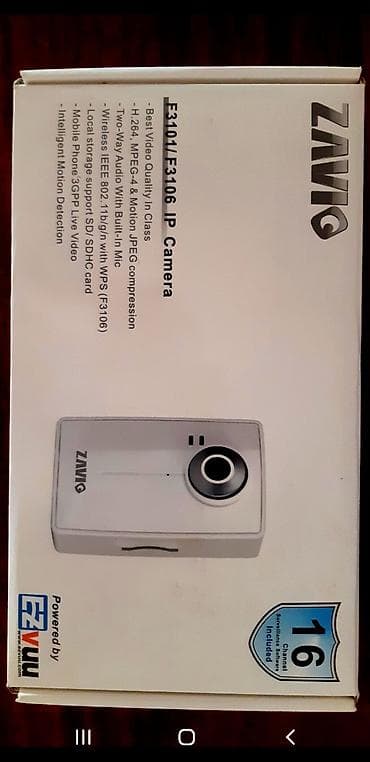 ZAVIO F3101/F3106 IP Kamera Xüsusiyyətlər: - 1/4" Progressive CMOS — 2