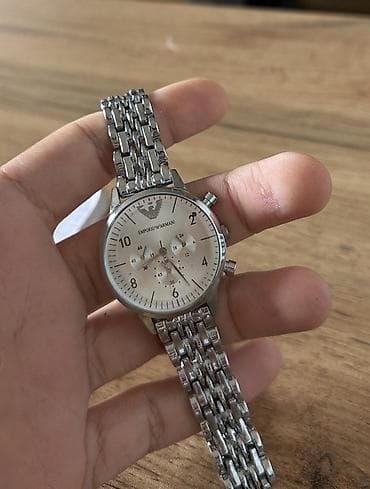 Qol saatı, Emporio Armani, rəng - Gümüşü