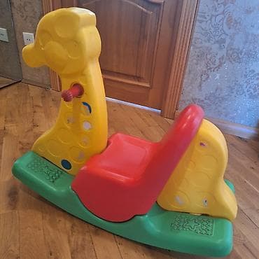Uşaq yelləncəyi – zürafə formasında plastik rocker - Material