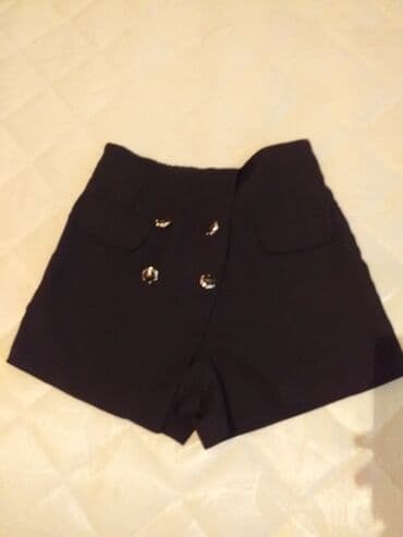 детские шорты для роллеров: Qadın geyim dəsti - Qara şort: Yüksək belli, ön hissədə 4 ədəd — 1