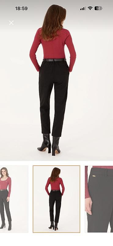 termo paltar: Klassik Şalvar, U.S. Polo Assn, rəng - Qara — 7