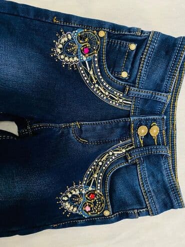 cins şalvar modelleri 2022: Cins şalvar, Qız üçün, 2 - 3 yaş — 3