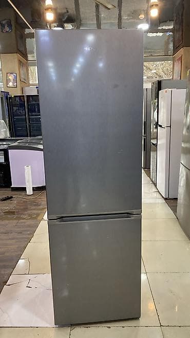 Duxovkalar: İkiqapılı soyuducu (alt hissədə dondurucu), inox rəngli korpus — 1