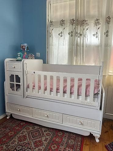 doşekler: Oğlan və qız üçün, İşlənmiş, Dördbucaq, Beşik, Matras ilə, Yellənmə mexanizm ilə — 2