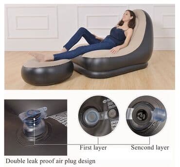 açılıb bağlanan stul: Yeni, Pufik-kreslo, Nabuk, Kredit yoxdur, Ödənişli çatdırılma — 4