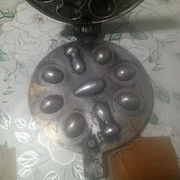 xalca şəkilləri: Şirniyyət qəlibləri, rəng - Qara, Çuqun — 4