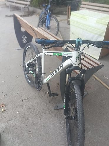 i̇sm: İSMA MTB dağ velosipedi - Çərçivə: Alüminium, “ISMA” loqolu, ağ-yaşıl — 3