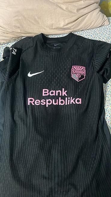dini geyim: Sabah FK orijinal futbol forması – Nike - Rəng: qara, çəhrayı detal — 2