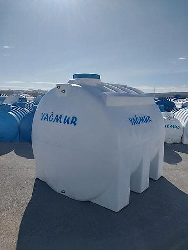 bire dermani ev ucun: Yağmur brendi 5000 Lt üfüqi polietilen su çəni - Material: Qida — 1