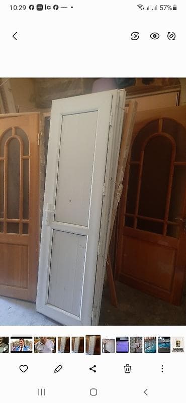 Hamam üçün İşlənmiş Plastik qapı 70x200 sm Ünvandan götürmə