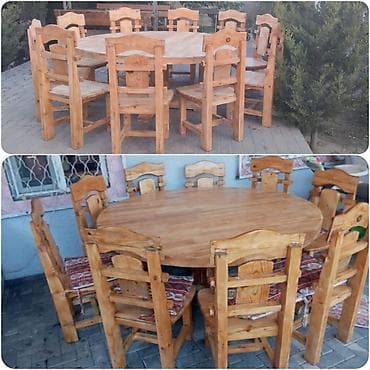 Masa+10 eded stulla 550 azn.Unvan novxani.(Gülü). Е