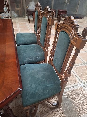 Qonaq otağı üçün, Yeni, Açılan, Oval masa, 8 stul — 7