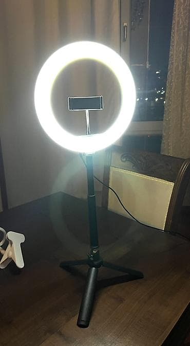 reys isiqlar: Ring işıq və stolüstü tripod dəsti - Dairəvi LED ring işıq: vahid və — 1