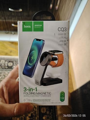 cihaz: Simsiz şarj cihazı Hoco, 15 Vt, Yeni — 1