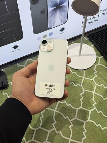 IPhone 15, 128 GB, Ağ, Face ID