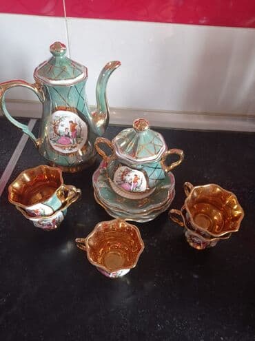 Çay dəsti, Farfor, 5 nəfərlik, Rusiya