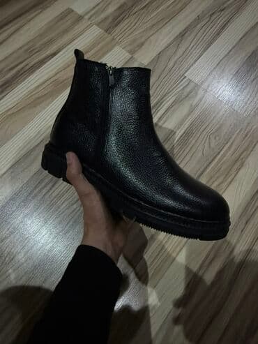 yarı botinkalar: Təmiz dəri kişi üçün çəkmələr(botinka), öz qiymətindən qat-qat ucuz — 6