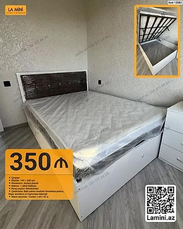 Çarpayı – kod: 13083 - Ölçülər: 160 × 200 sm - Mexanizm