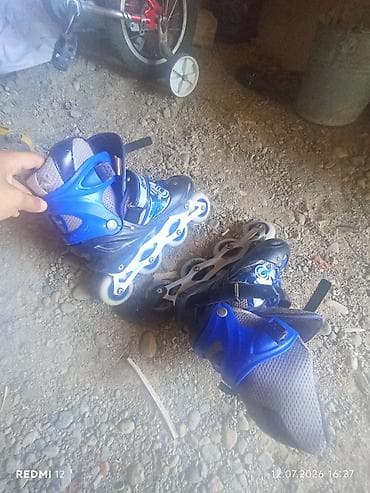 Uşaq üçün tək cərgəli rolik konki - Rəng: mavi-qara - Tənzimlənən at lalafo.az Uşaq üçün tək cərgəli rolik konki - Rəng: mavi-qara - Tənzimlənən