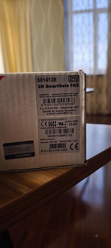 modem sazz: 2N SmartGate FAX (model: 501413E) – GSM–PSTN qapısı Xüsusiyyətlər: - — 3