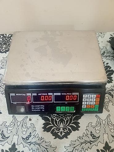 Elektron ticarət tərəzisi - Maksimal çəki: 40 kq - Minimal çəki: 200