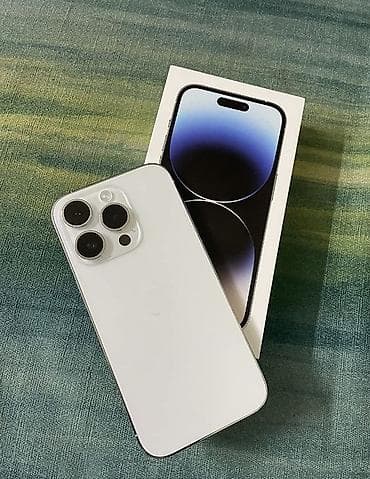 IPhone 14 Pro, 256 GB, Ağ, Simsiz şarj lalafo.az -da IPhone 14 Pro, 256 GB, Ağ, Simsiz şarj