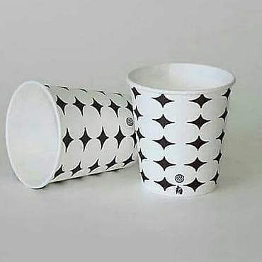 stəkan şəkilləri: Bir dəfəlik kağız stəkanlar - Material: qalın, keyfiyyətli kağız — 1