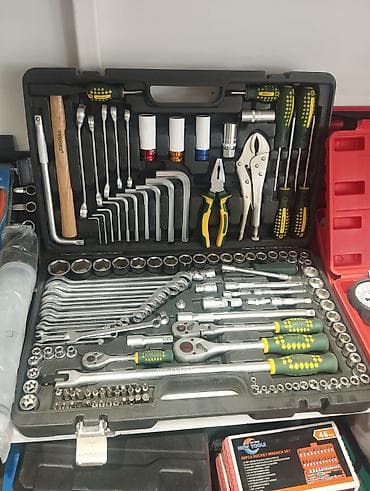 acar desti satilir: Universal alətlər dəsti – sərt plastik çamadanla Çoxfunksiyalı tam — 1