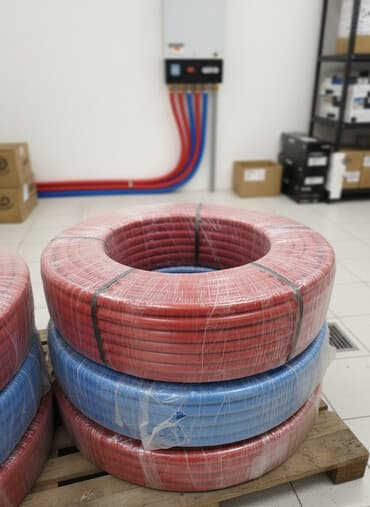 plastik su cənləri qiymeti: PE-X/PE-RT borular – istilik və su təchizatı üçün - Qırmızı və mavi — 1