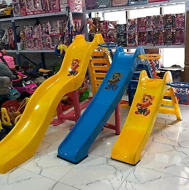 Uşaqlar üçün 3-5-7 pilləli sürüşkənlər