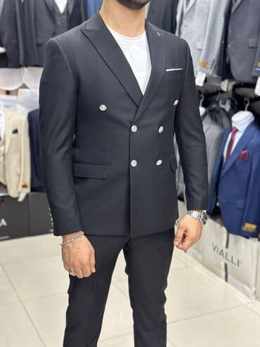 kisi kostyumlari satisi: Kişi kostyum dəstləri - Klassik və modern kəsimlər: ikicərgəli — 8