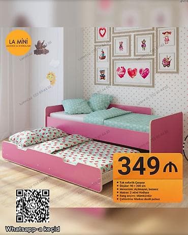 uşag kravati: Oğlan və qız üçün, Çarpayı, Bazasız, Matras ilə, Siyirməsiz — 1