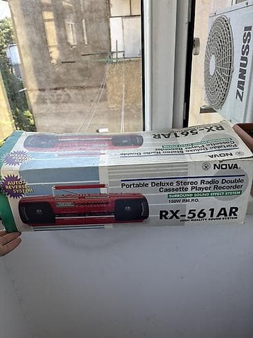 Elektronika: NOVA RX-561AR portativ stereo radio və ikili kaset pleyer/rekorder - — 4