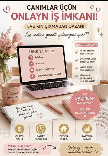 Onlayn iş xanimlar uçun