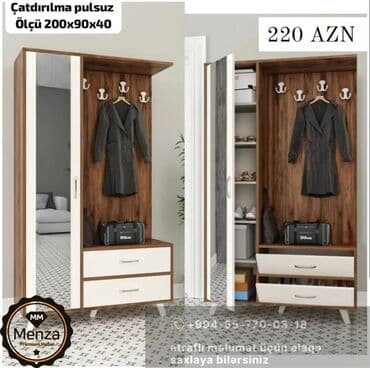 dehliz ucun oboylar: Yeni, Açılan, 4 qapılı Düz dolab, Dəhliz dolabı, Rusiya — 14